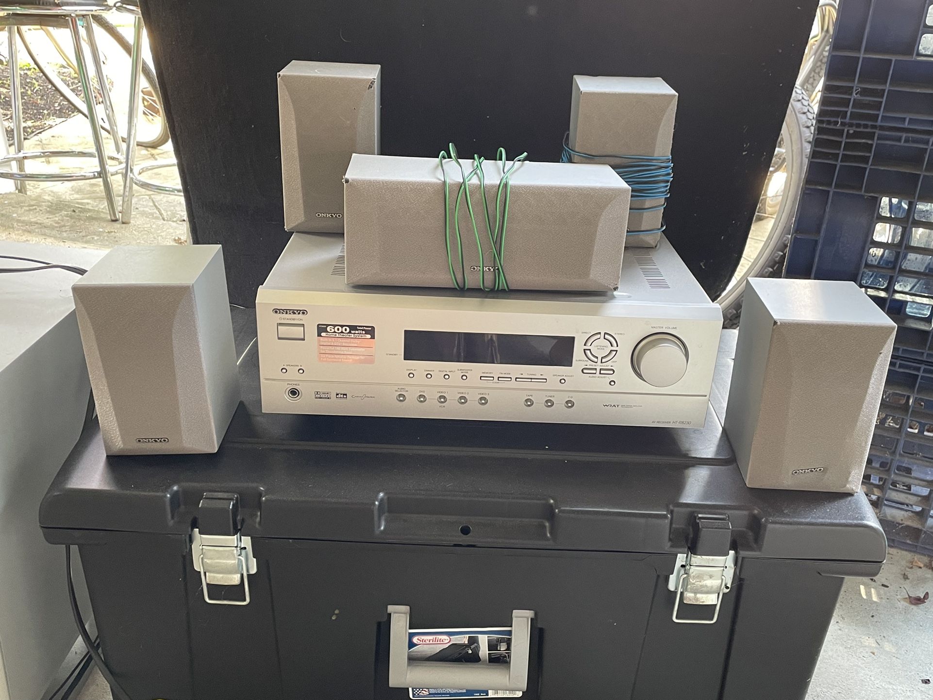 Onkyo Surround Sound Receiver with Speakers