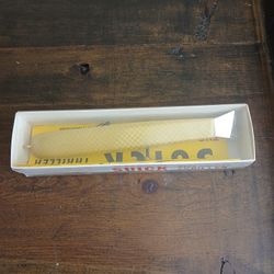 Nos Suick Bass & Pike Thriller, Fishing Lure in box Yellow And White 7”