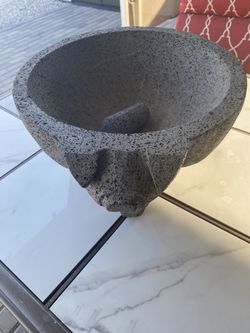 Molcajete Gigante De Piedra Volcánica