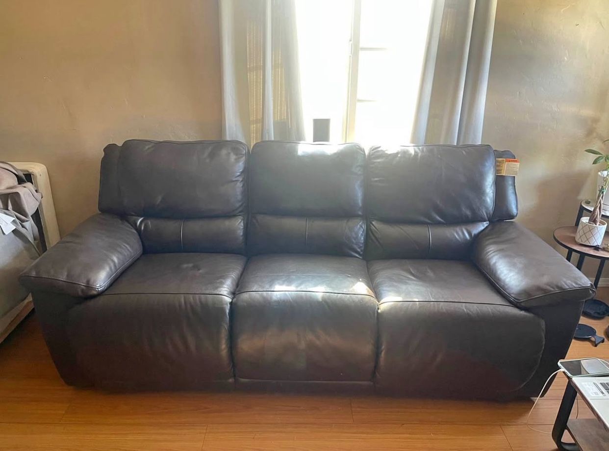 Sofa Couch Free Delivery Leather Recliner
