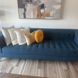 Navy Blue Sofá 