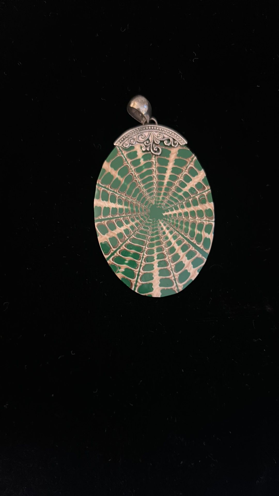 Green Silver Pendant