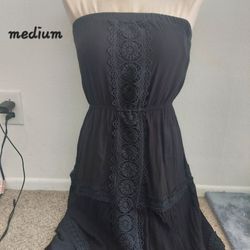 Long Black Sun Dress Size M