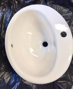 Drop-in Cast Iron Bathroom Sink