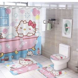 Hello Kitty shower Curtain Set