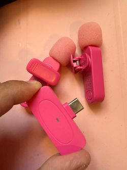 Pink Microphones