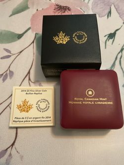 2014 Canada SILVER Maple Leaf-bullion replica