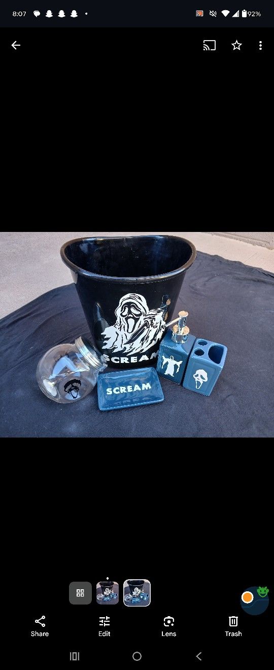 Ghost Face Bathroom Set