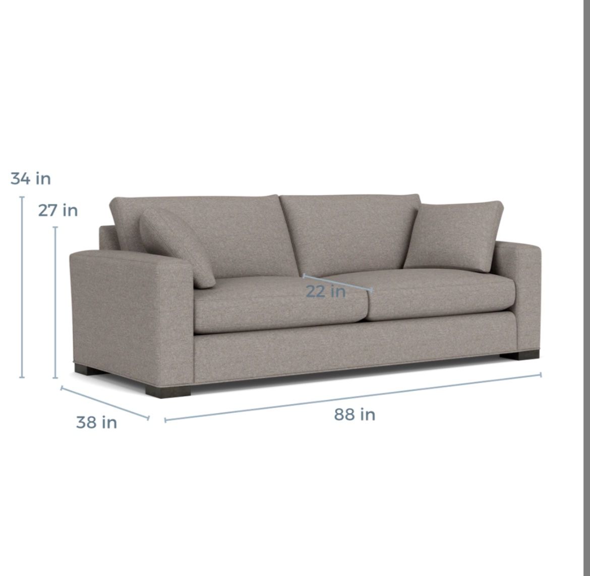 Room And Board Metro 88” Sofa