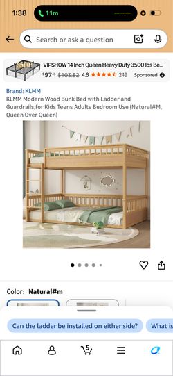 Brand Queen Bunk Bed