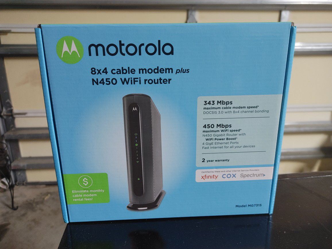 Motorola Cable Modem/WIFI Router