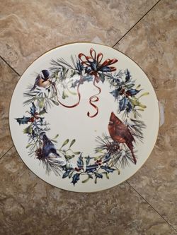 Lenox Red Cardinal plates 4 available
