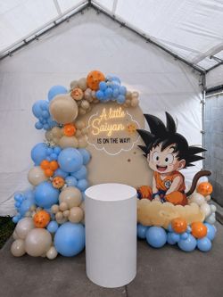 Baby shower ballon backdrop