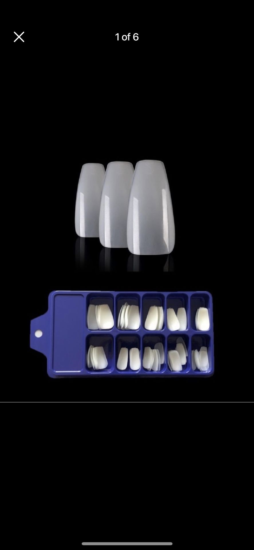100 Pcs False Style Fake Nail Art Half Acrylic French Artificial UV Gel Tips Set Natural Color