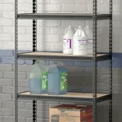 Garage Storage Steel Metal and 5 Wood Shelves 