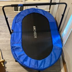 Twin Trampoline With Bar Handle Ancheer Perfect Condition