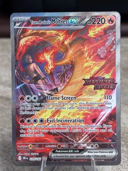 Team Rockets Moltres Ex SIR Stamped 229/182