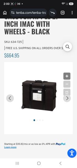 Tenba Equipment air case on wheels