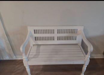 Wood bench