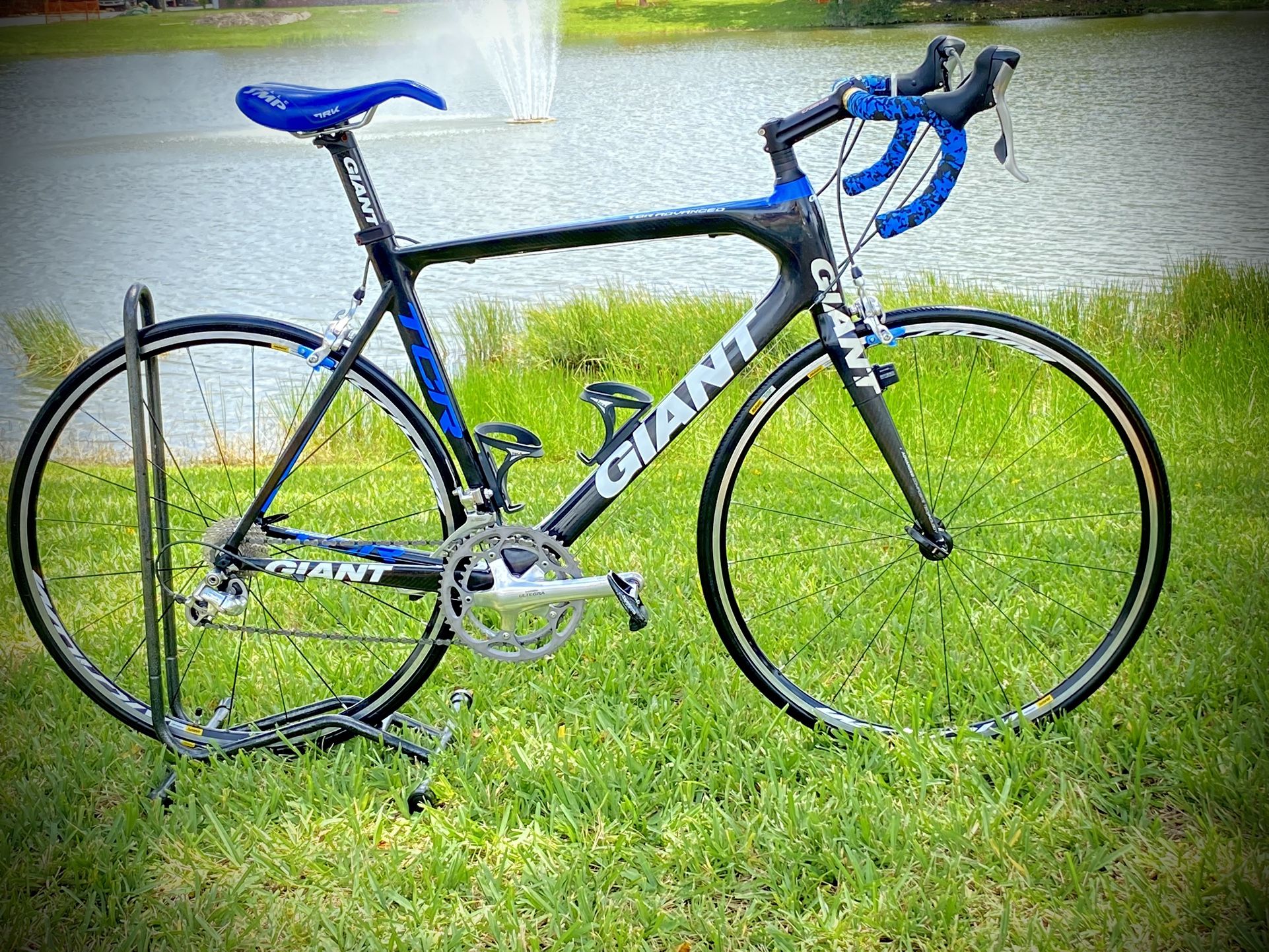 GIANT TCR ADVANCED Carbon Fiber. Large 21” Frame. Excellent Condition. Click On Profile To See More Exceptional High End Bicycles. 