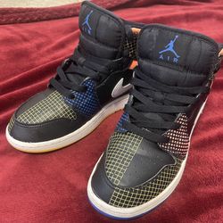 Jordan 1 Mid Multi Color Grid (GS)