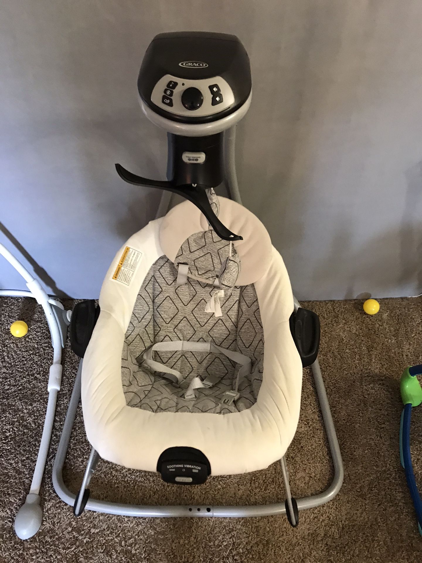 Graco DuetConnect LX Baby Swing and Bouncer, Manor