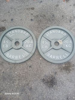 45lb CAP Olympic plates pair never used