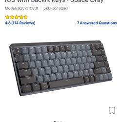 Logitech Mouse And Keybord