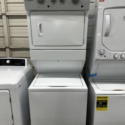 🍁 BRAND NEW $42 DOWN WHIRLPOOL 27” ELECTRIC STACKED WASHER & DRYER 🍁 WARRANTY🍁  