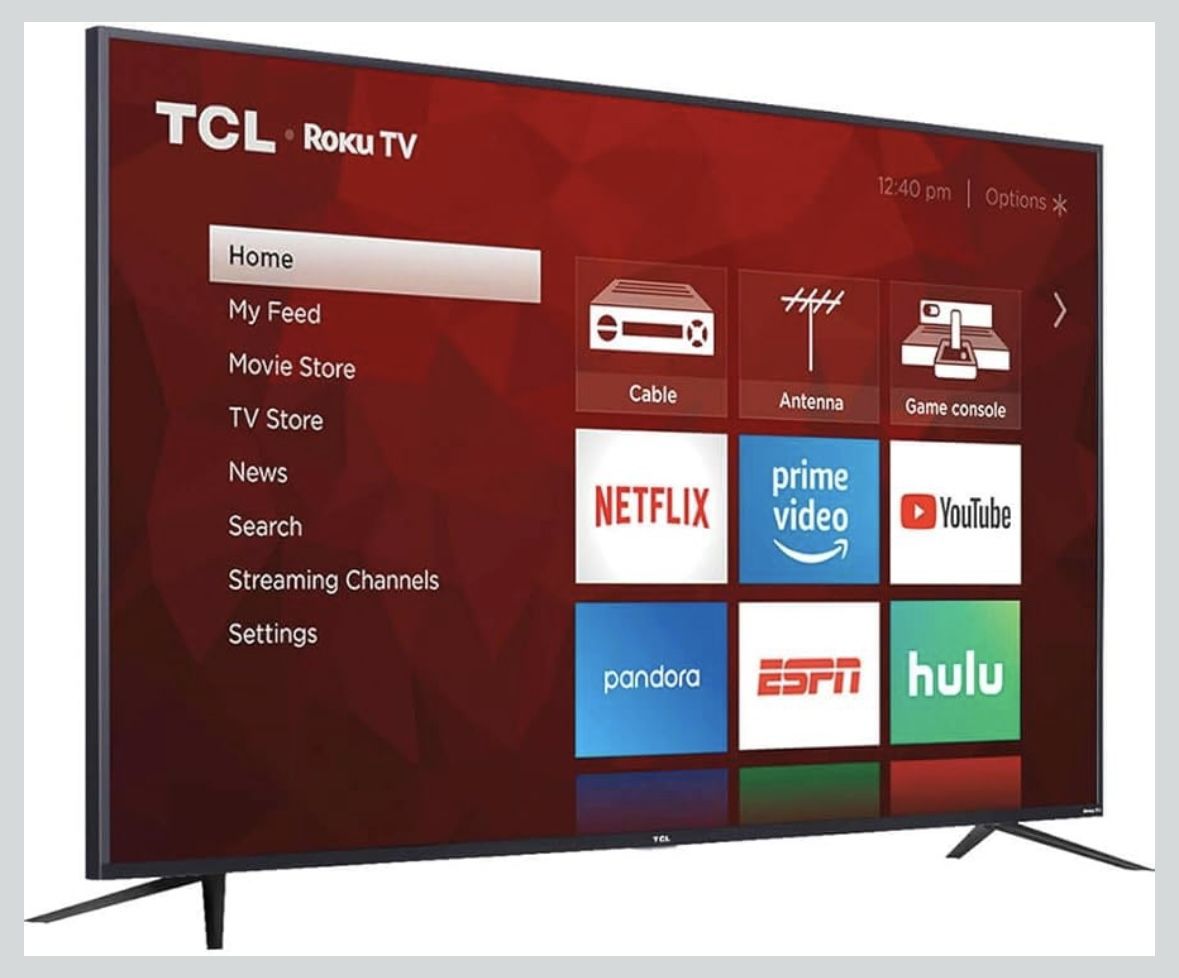 TCL 65- Inch 4k UHD Dolby Vision HRD QLED Roku Smart TV