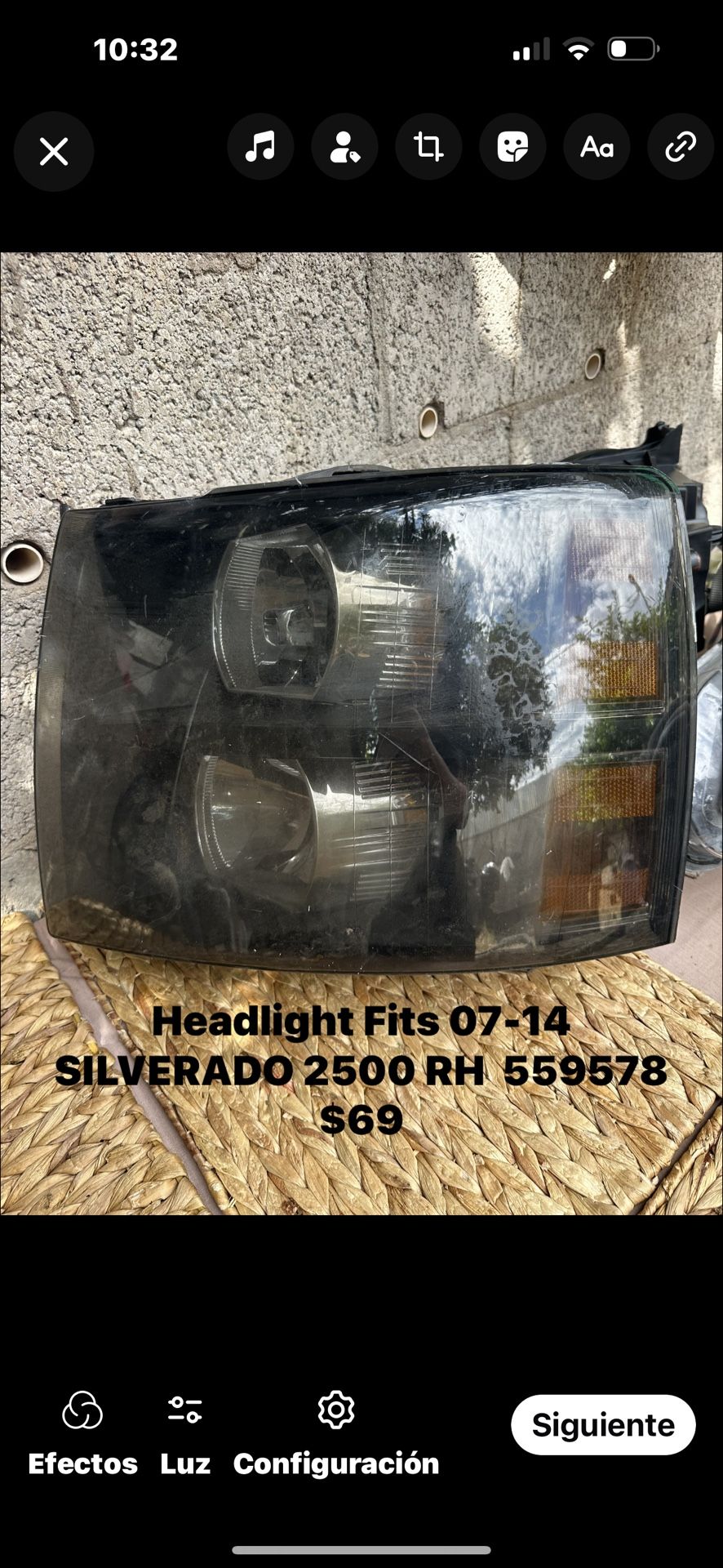 Parts 07-14 SILVERADO 2500 RH  
