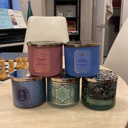Brand New 3 Wick Bath And Body Work Candles 