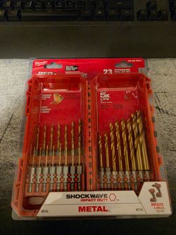 NEW Milwaukee SHOCKWAVE Impact Duty Titanium Drill Bit Set 23-Piece