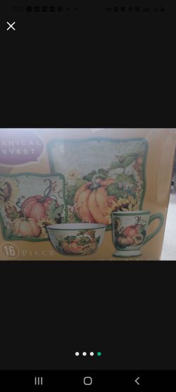 Botanical Harvest 16 Piece Dinnerware