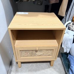 Rattan Boho Nightstand