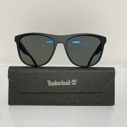 New Timberland TB9124 05H Matte Black Plastic Polarized Sunglasses 