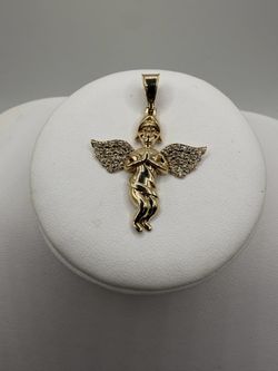 10k Angel Pendant