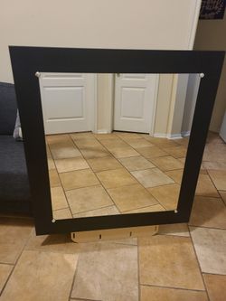 Mirror With Black Trim