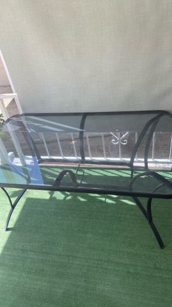 Smoked glass coffee table