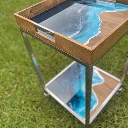 Epoxy Bar Cart 