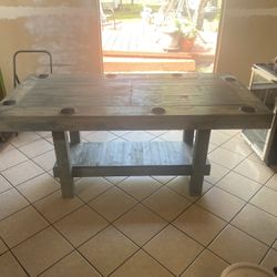 Dining table built