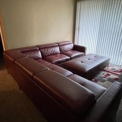 Dark Red (Burgundy) Sectional