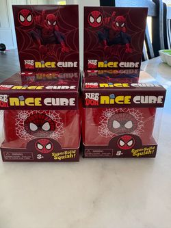 Spider man squishy cube