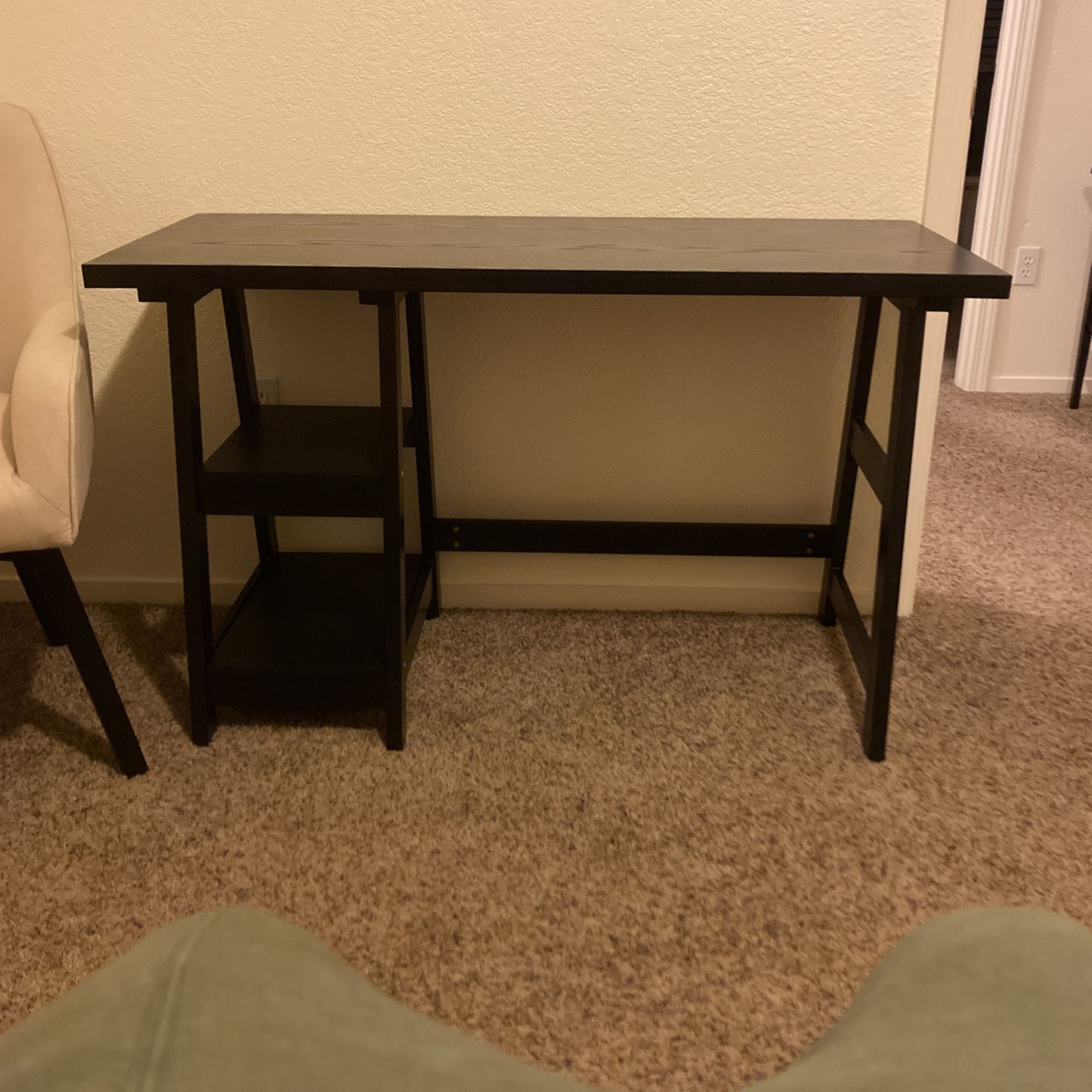 Black desk