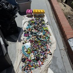 Lot Of Over 1000 1k Legos Pieces Classic Storage Containers Limited 