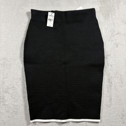 Express Women's Size XS  Black Pull On High Waisted Pencil Skirt Brand New #2435