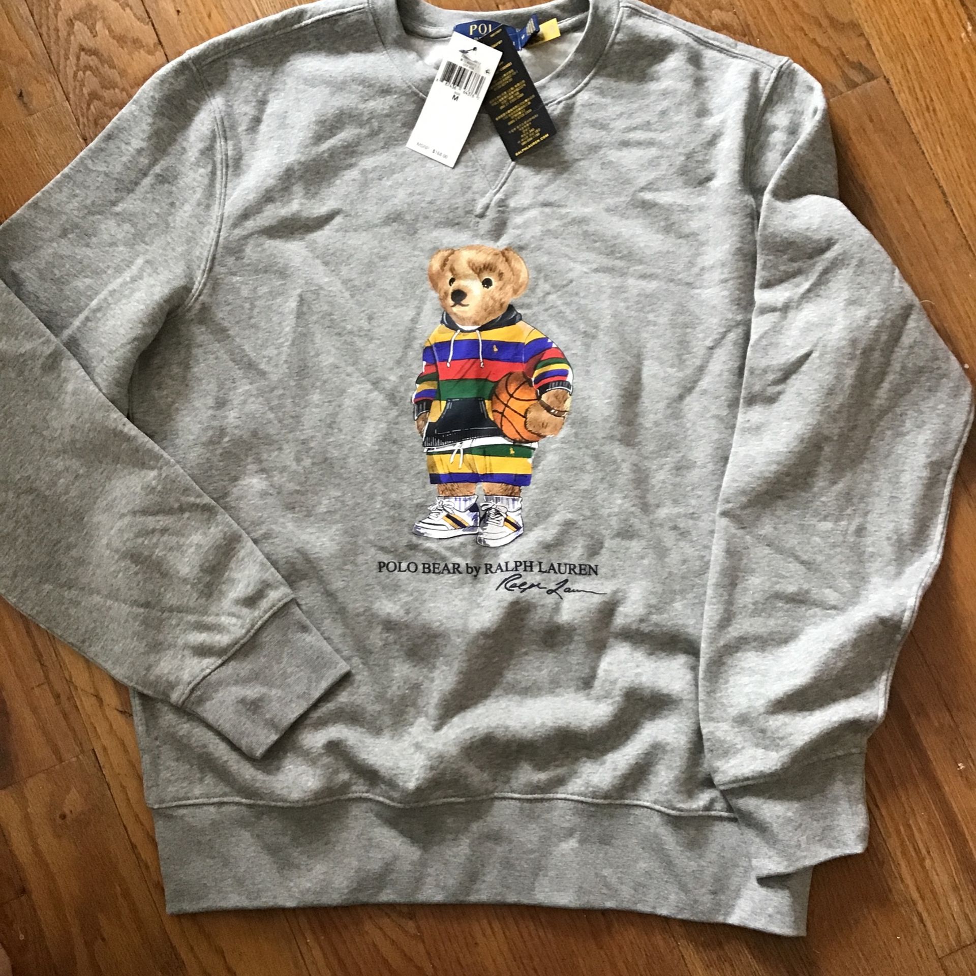 Polo Ralph Lauren Basketball Bear Sweater - Men’s Medium *NEW*