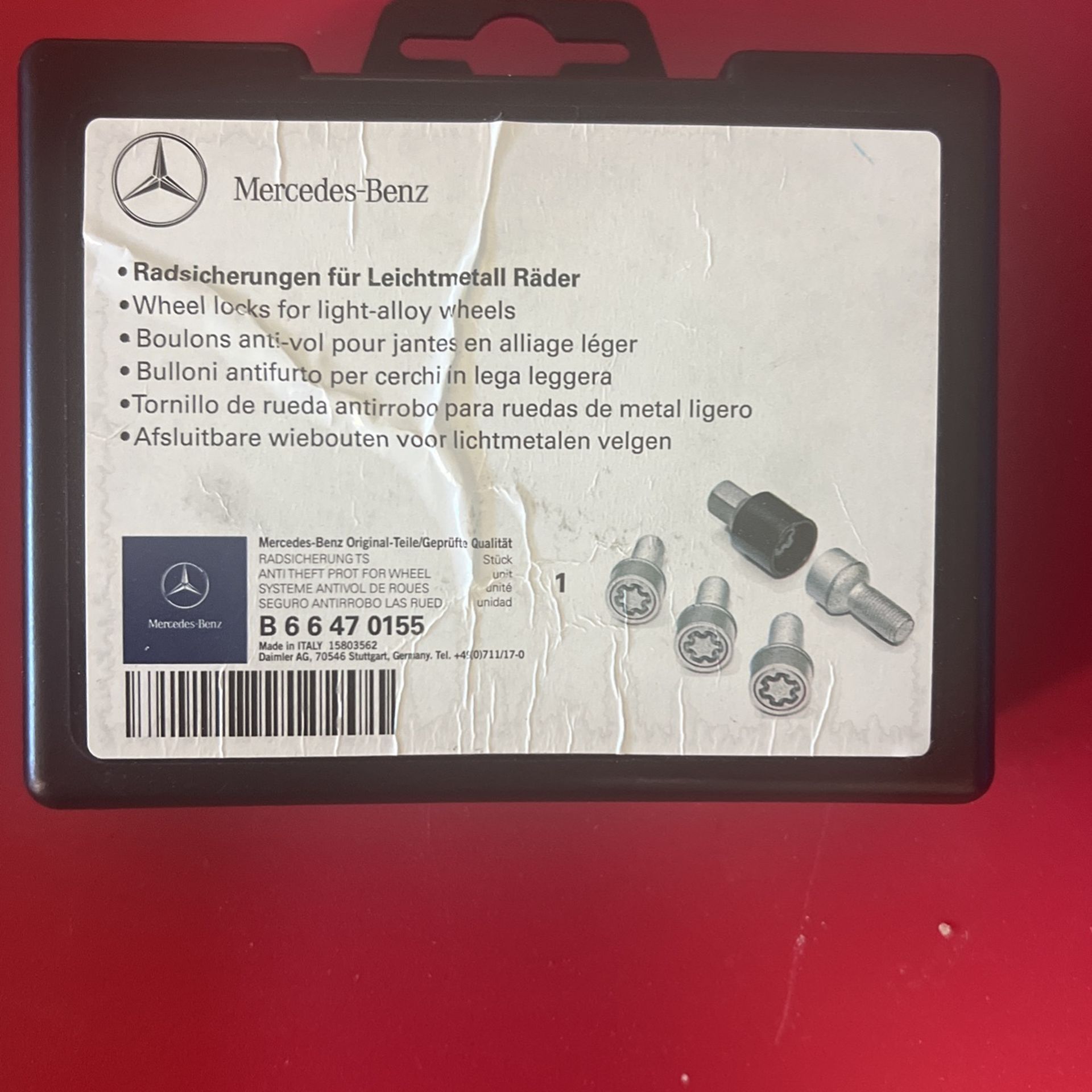 Mercedes Wheel Locks For Alloy Wheels