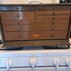 1930s Jewelers Cabinet By Dunlap