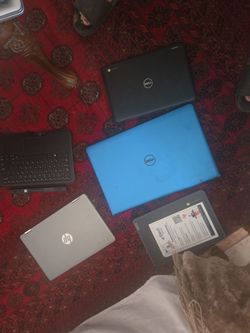Tons of laptops screen keyboards batteries and iPad and tablets